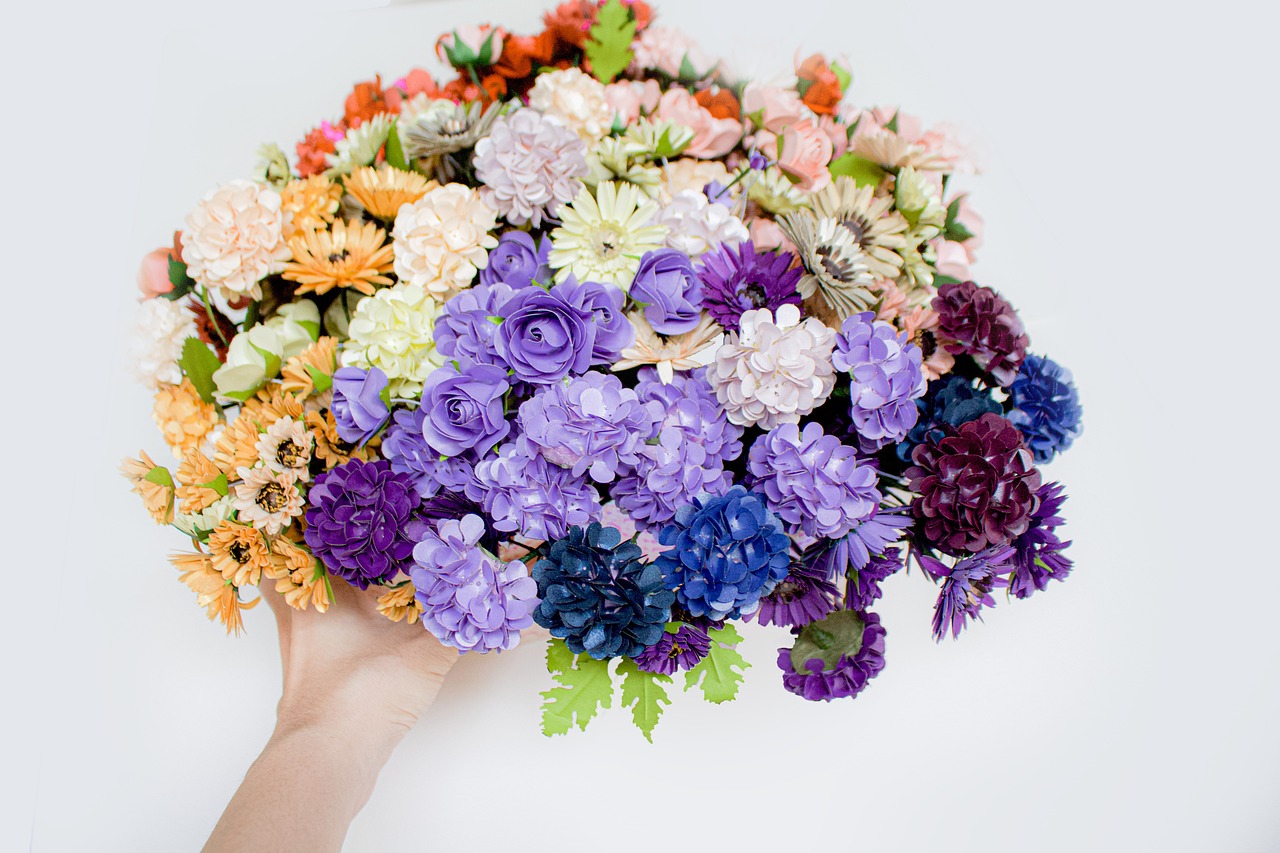 Anerkennung zeigen durch einen Blumenstrauß