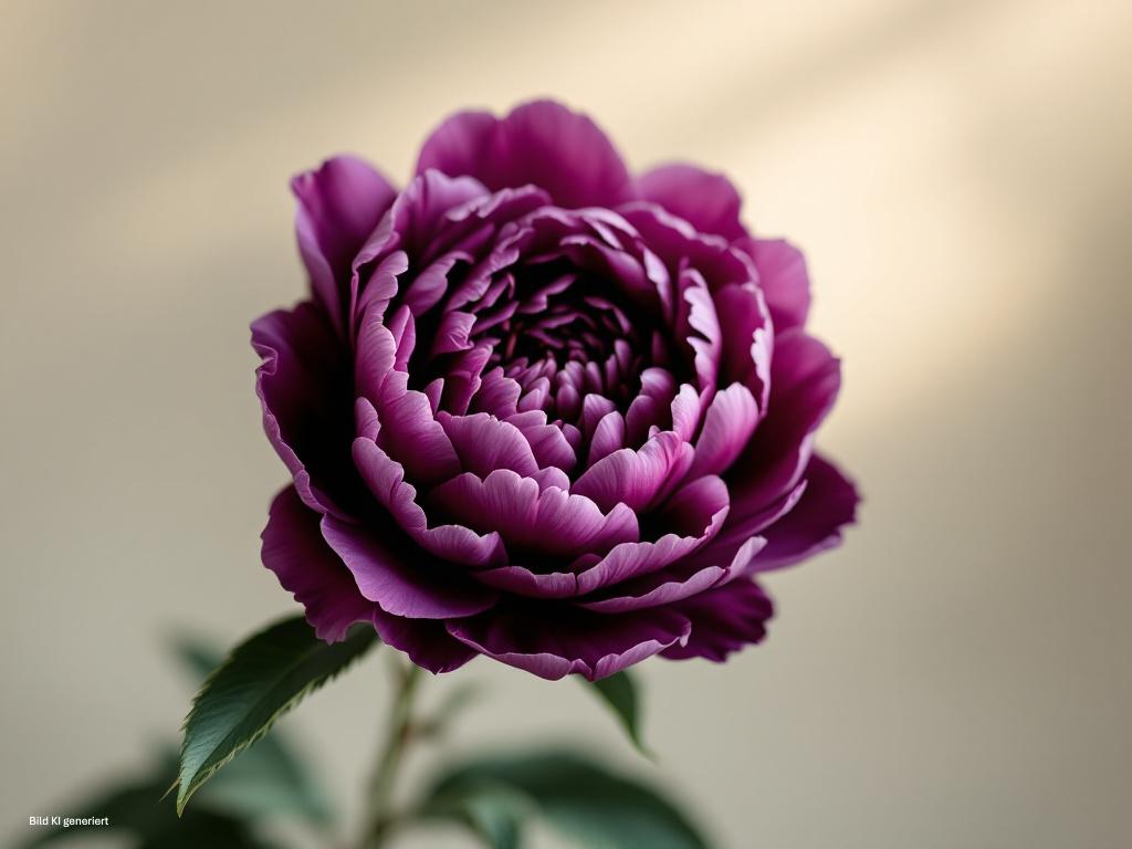 Eine Pfingsrose – Symbol für Neuanfang und das Erkennen eigener Bedürfnisse als Frau in Führung.
